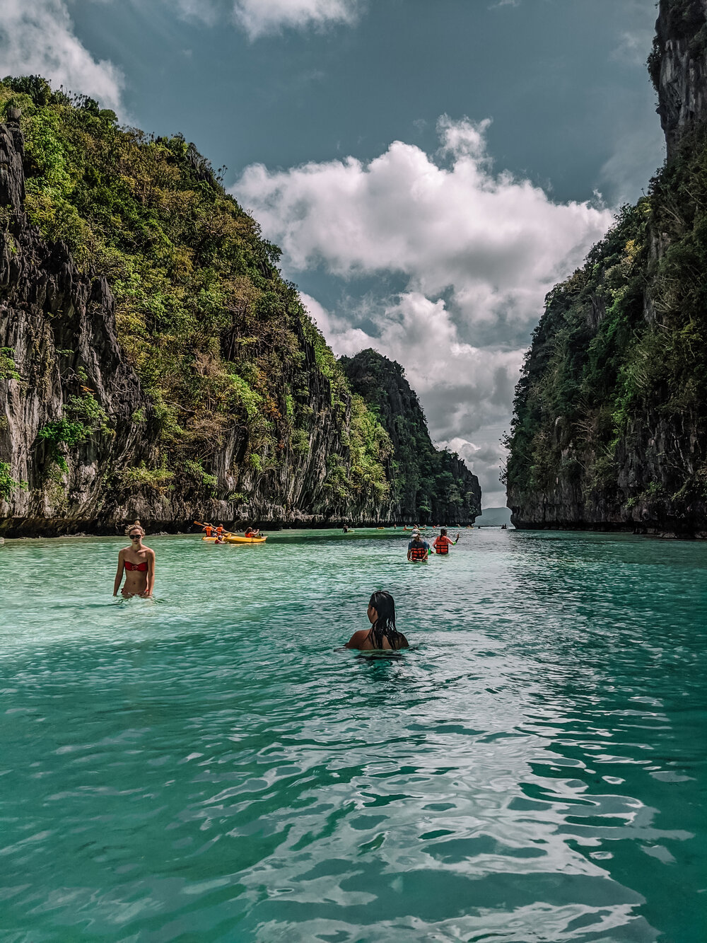 Rachel Off Duty: People Kayaking in El Nido Lagoons, Philippines