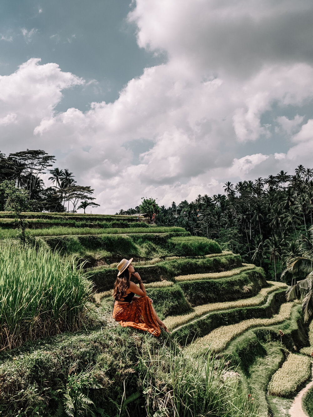 Rachel Off Duty: Woman in Rice Terraces in Bali