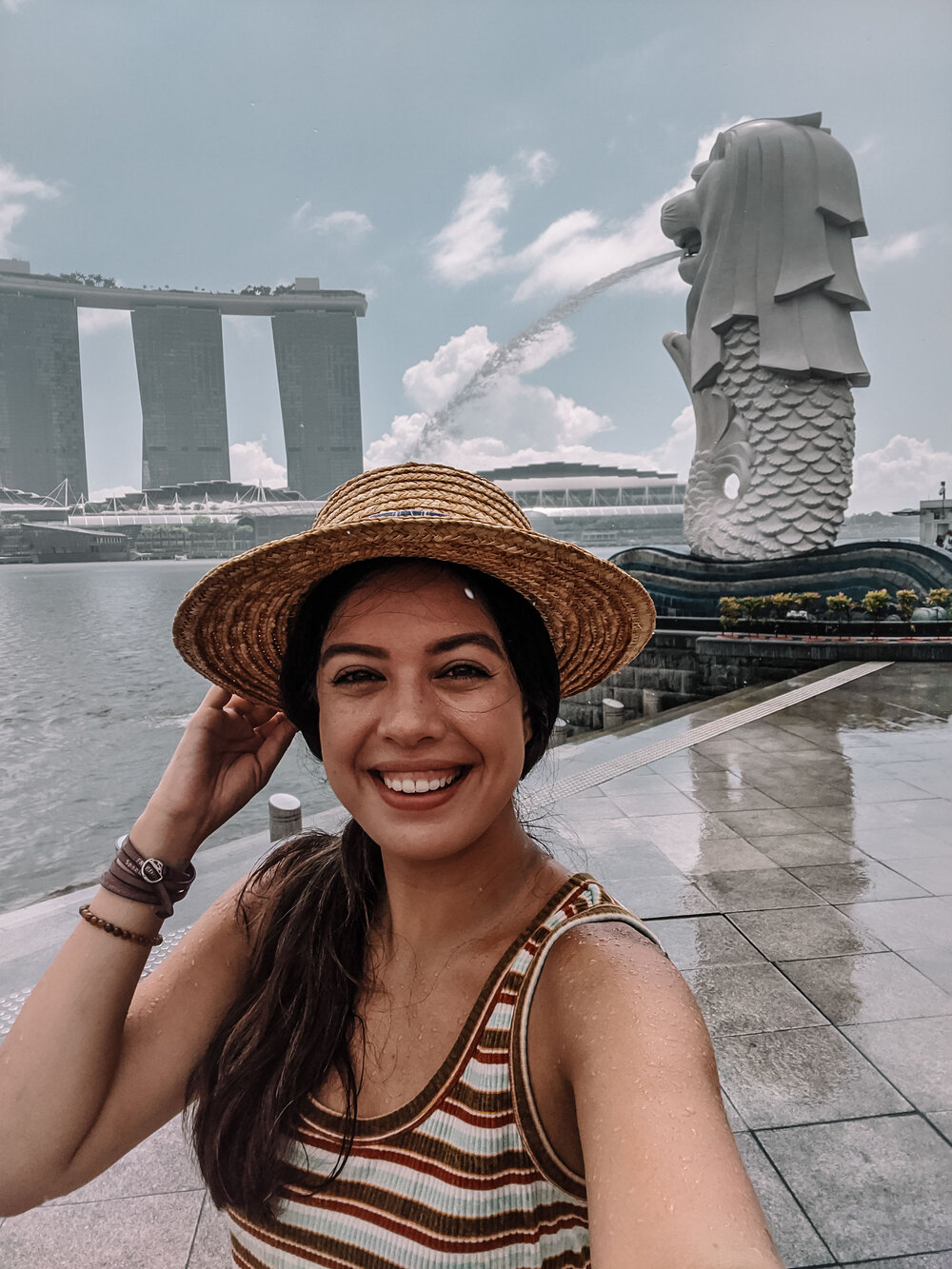 Rachel Off Duty: Selfies at the Merlion in Singapore