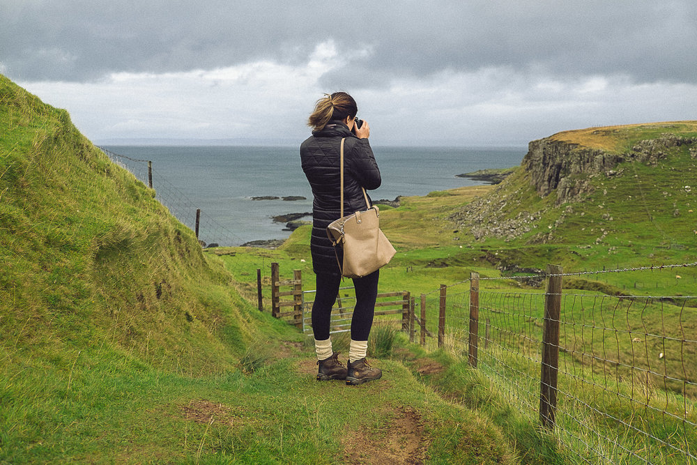 Rachel Off Duty: A Woman Photographs the Coastline in Isle of Skye, Scotland