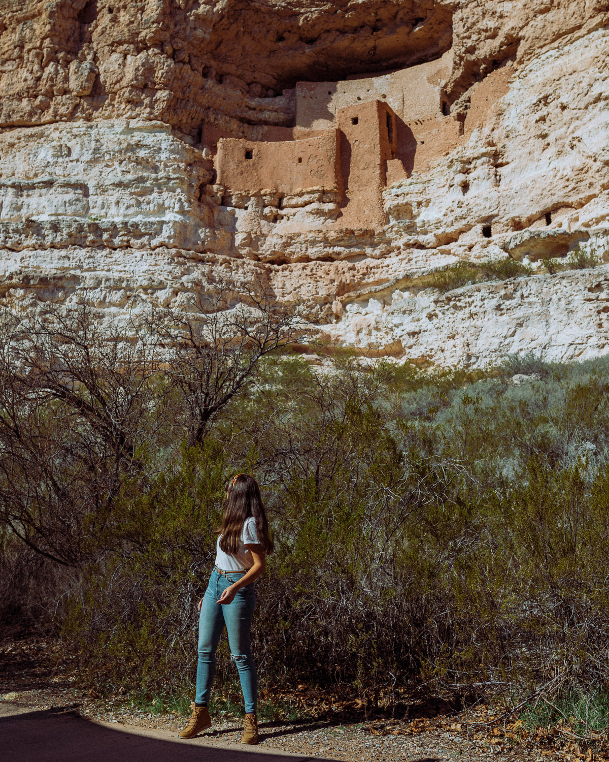 Rachel Off Duty: Woman Standing In Front of Montezuma Castle National Monument