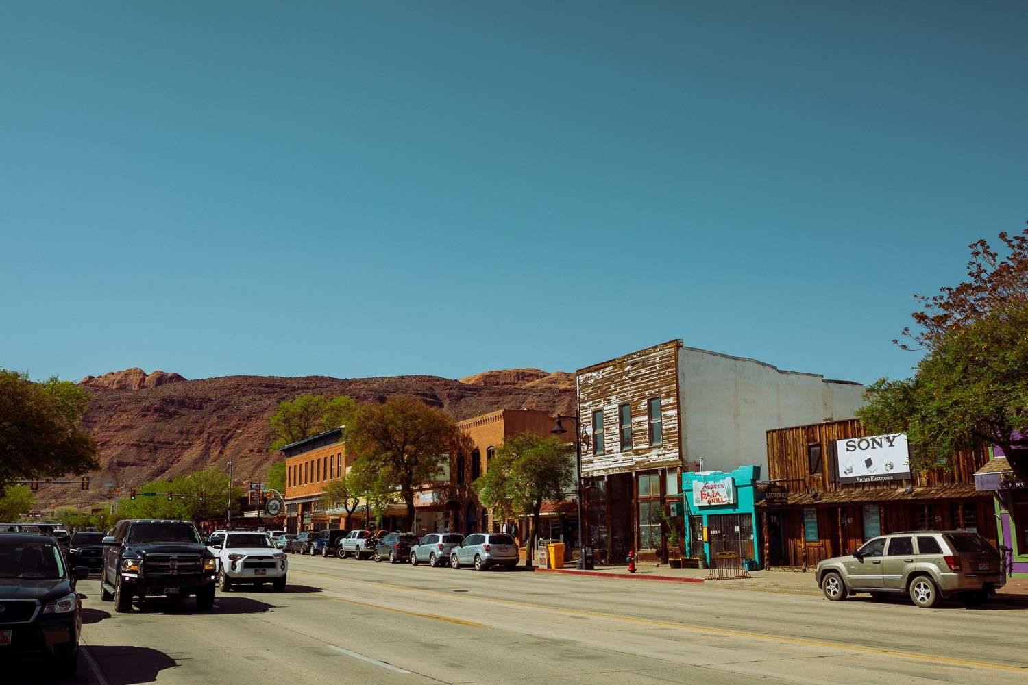 Rachel Off Duty: The Main Road in Downtown Moab, Utah